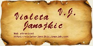 Violeta Janojkić vizit kartica
